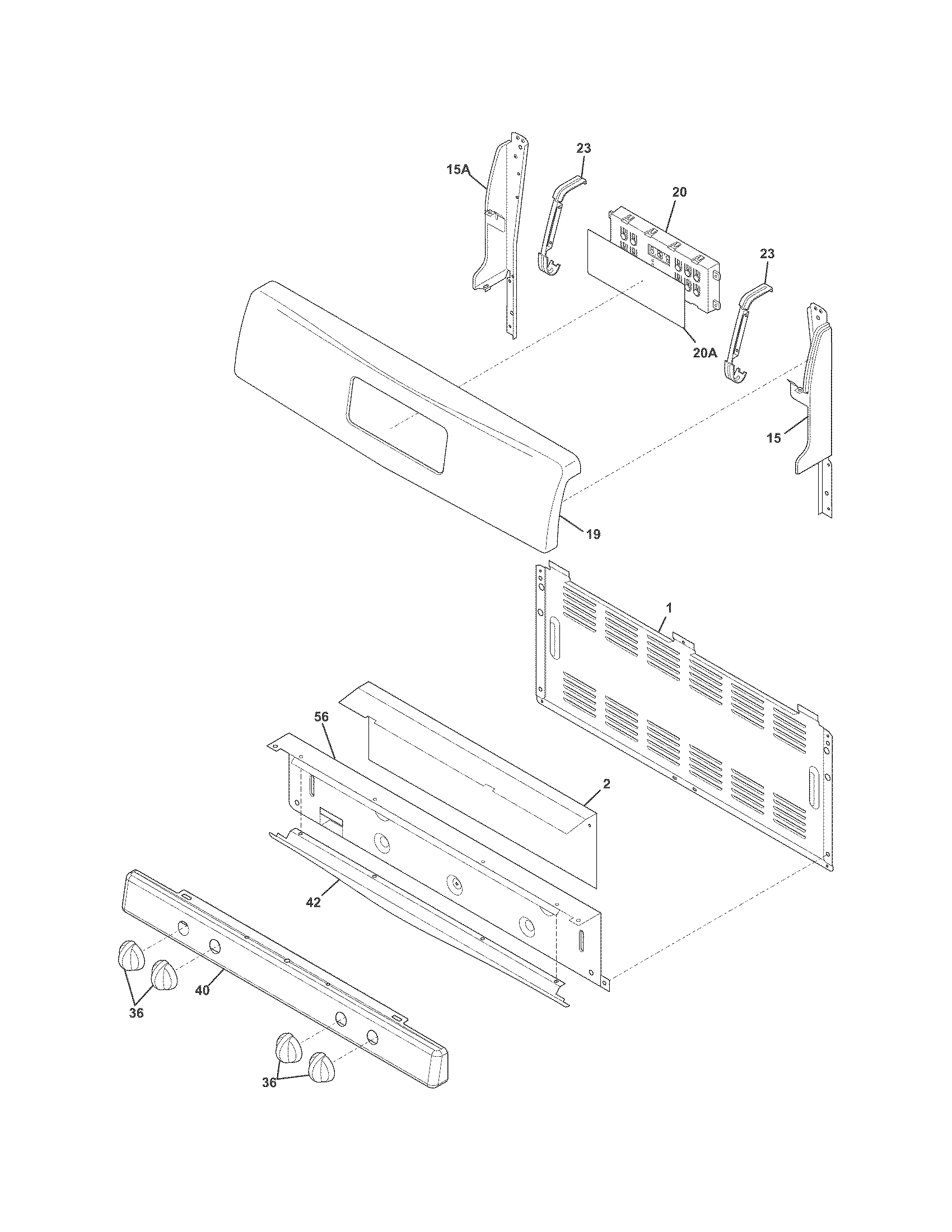 Crosley CRG3480PSA backguard diagram