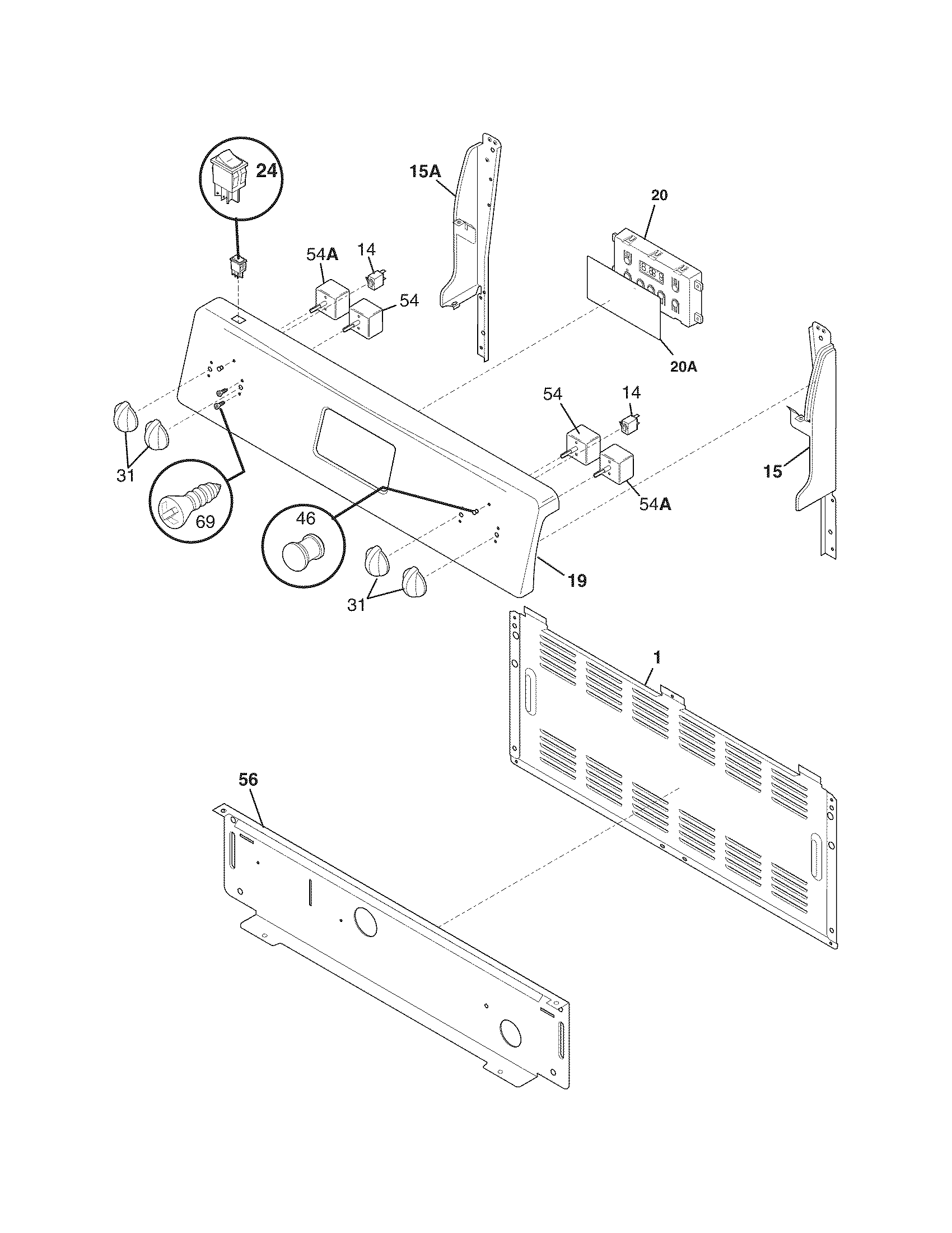 Crosley CRE3580PWA backguard diagram
