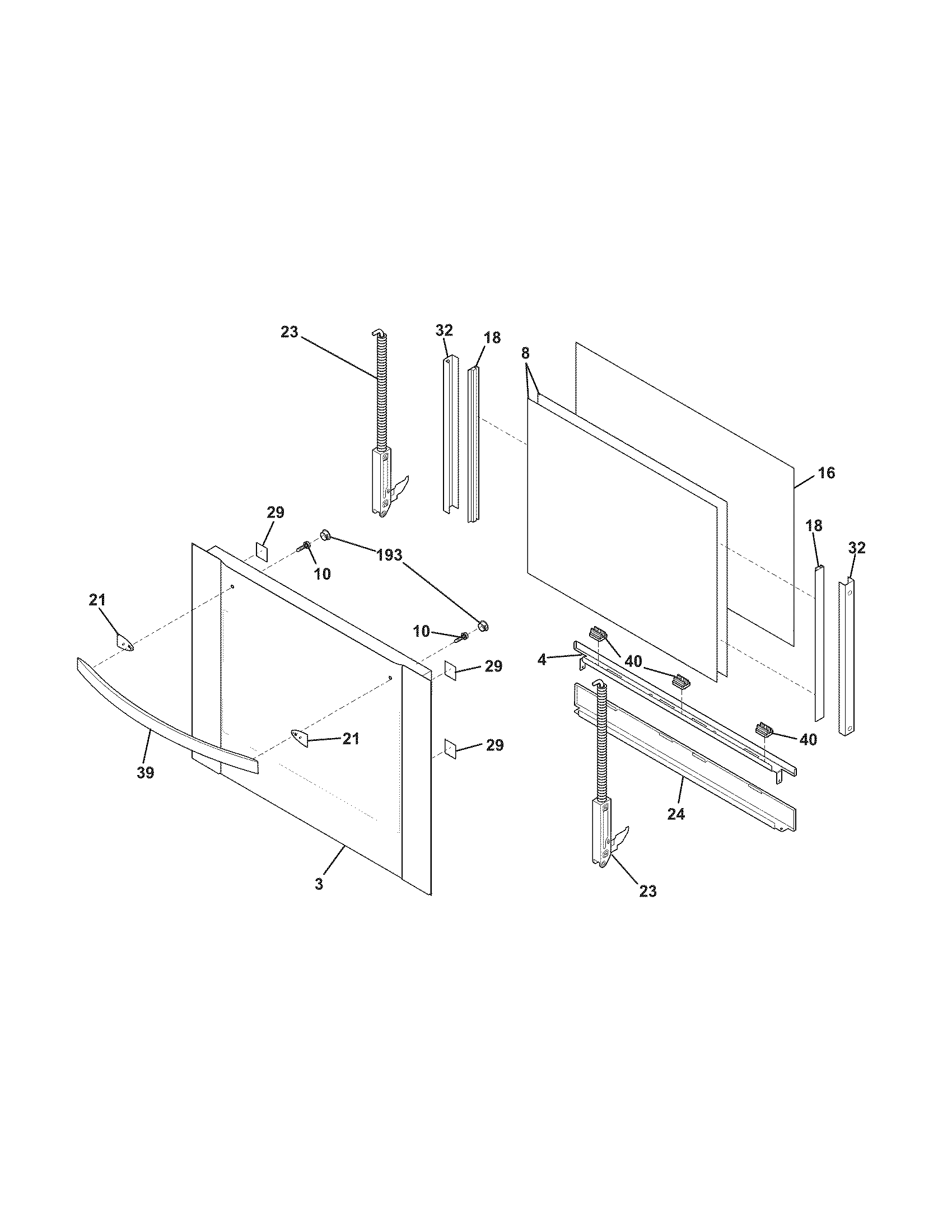 Electrolux E30EW85GSS6 doors diagram
