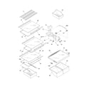 Frigidaire FFHI1817LW8 shelves diagram