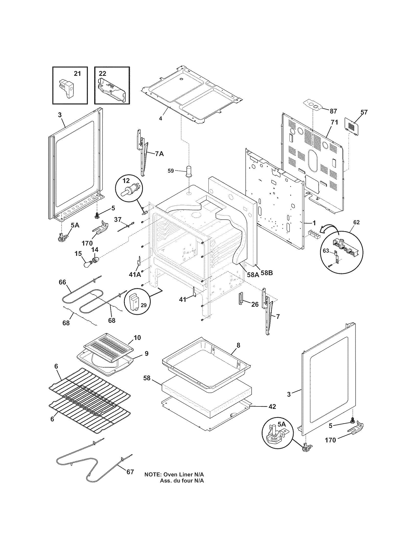 Kenmore 79093003310 body diagram