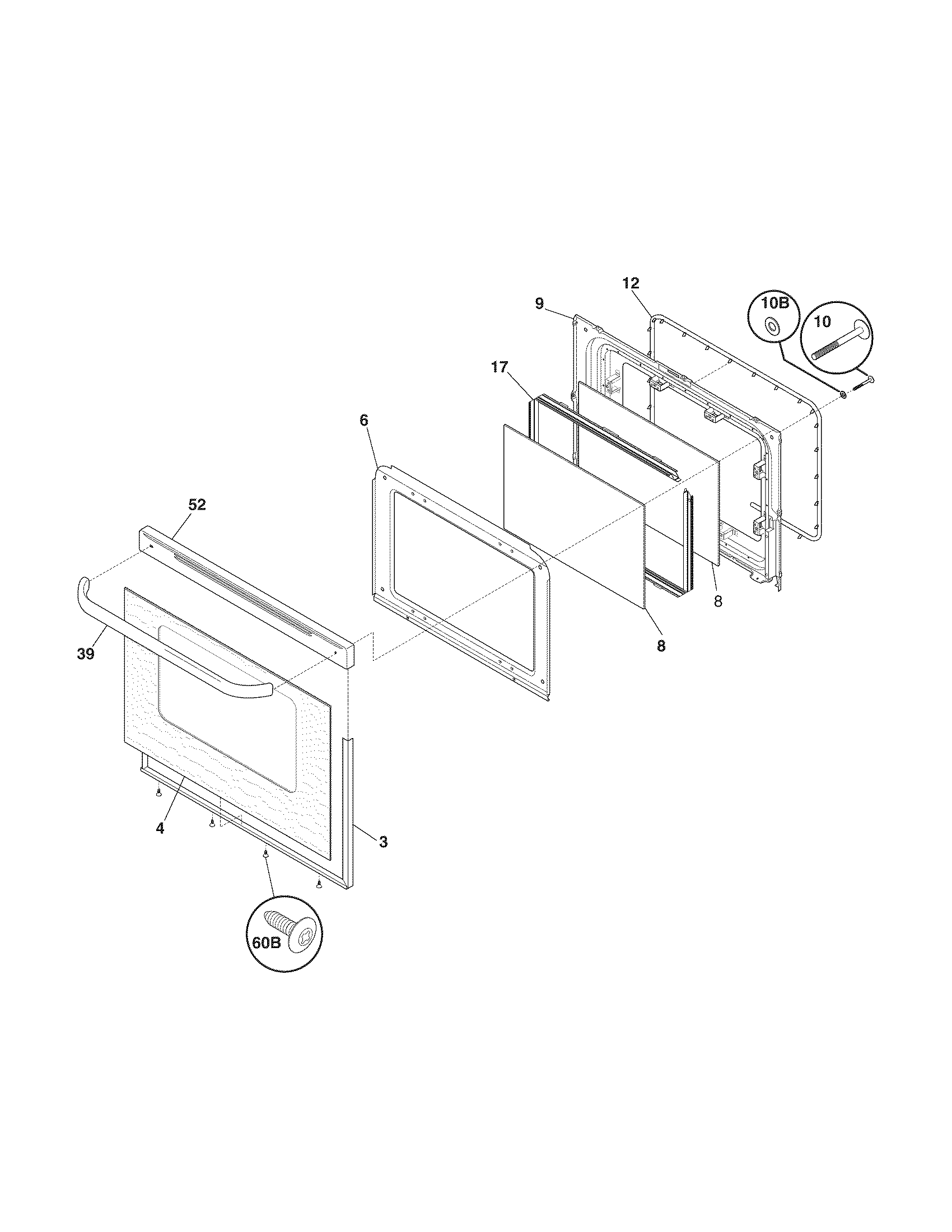 Kenmore 79093003310 door diagram