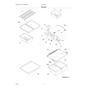 Frigidaire FFHI1826LB9 shelves diagram