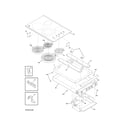 Kenmore Elite 79044279001 main top/surface units diagram