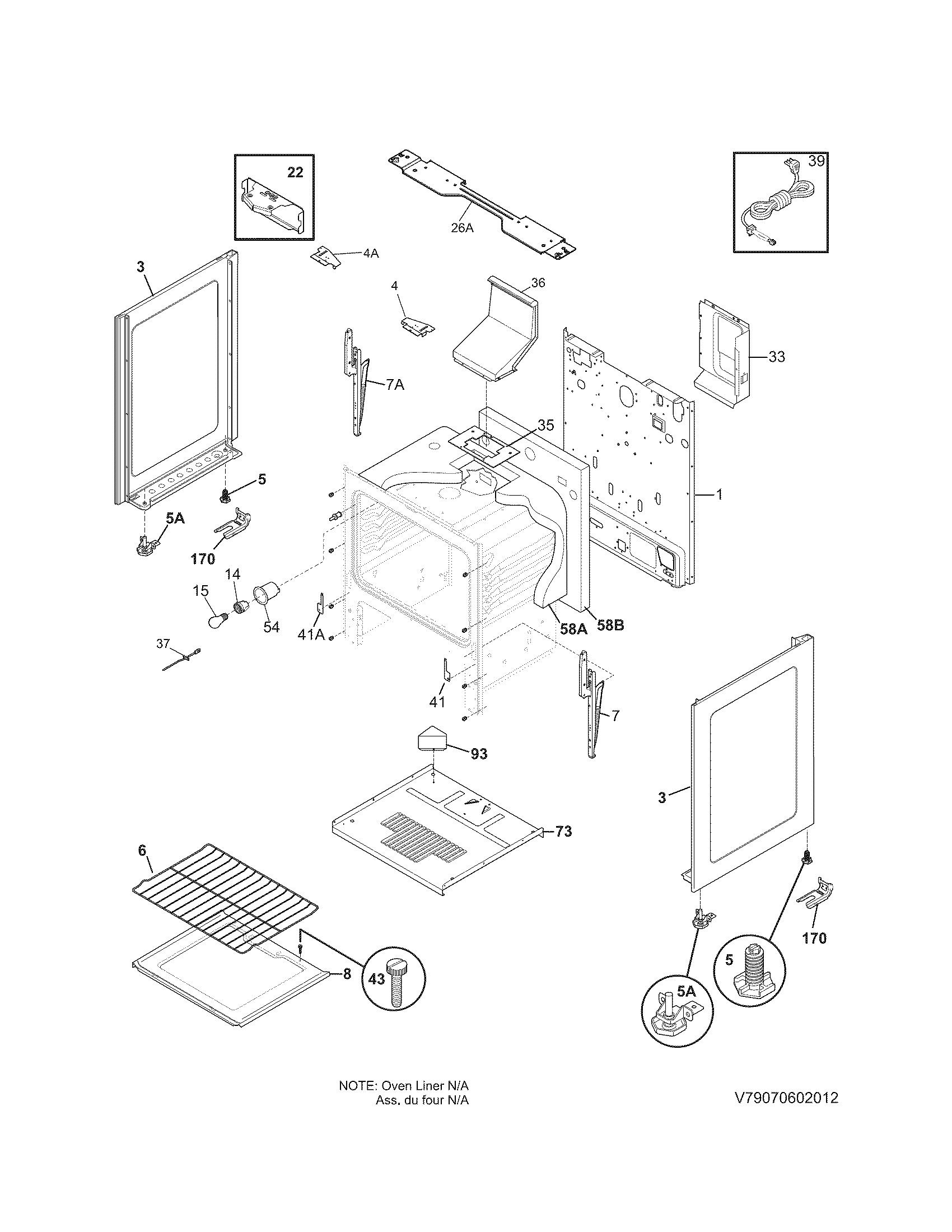 Kenmore 79073432310 body diagram