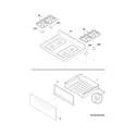 Frigidaire FFGF3023LBE top/drawer diagram