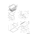 Frigidaire LGHT1837LE8 shelves diagram