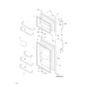 Frigidaire FFTR1513LWD doors diagram