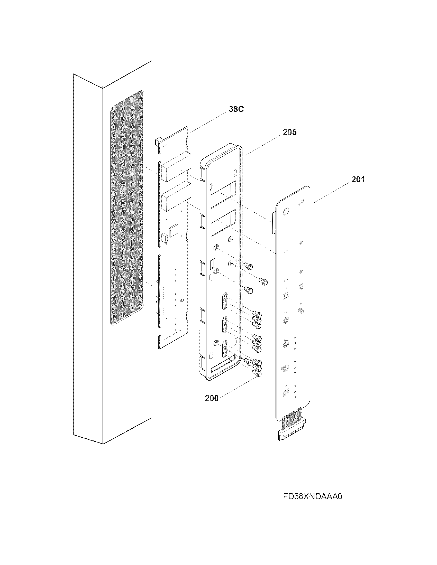 Electrolux E23BC68JPS9 controls diagram