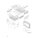 Frigidaire FGHB2844LEH freezer drawer, baskets diagram