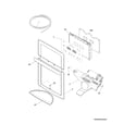 Frigidaire FGHB2844LEH controls & ice dispenser diagram