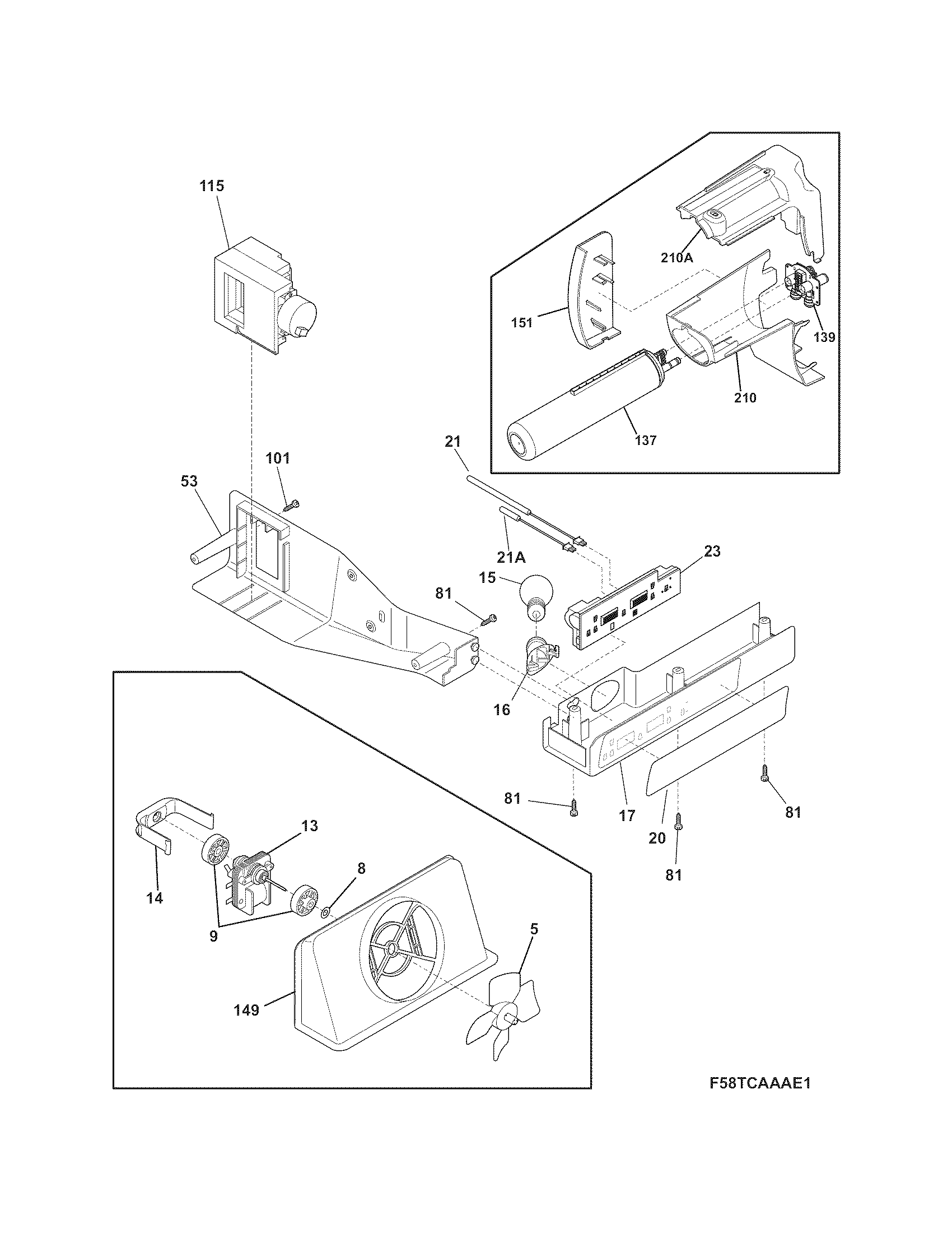 Frigidaire FFHS2622MBD controls diagram
