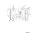 Frigidaire FPHB2899PF1 fresh food doors diagram