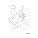 Frigidaire FPHB2899PF1 controls & ice dispenser diagram