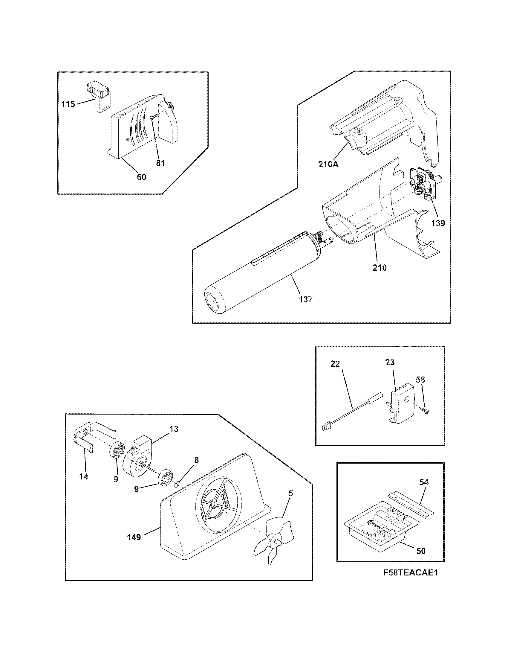 Frigidaire FFSC2323LS9 controls diagram