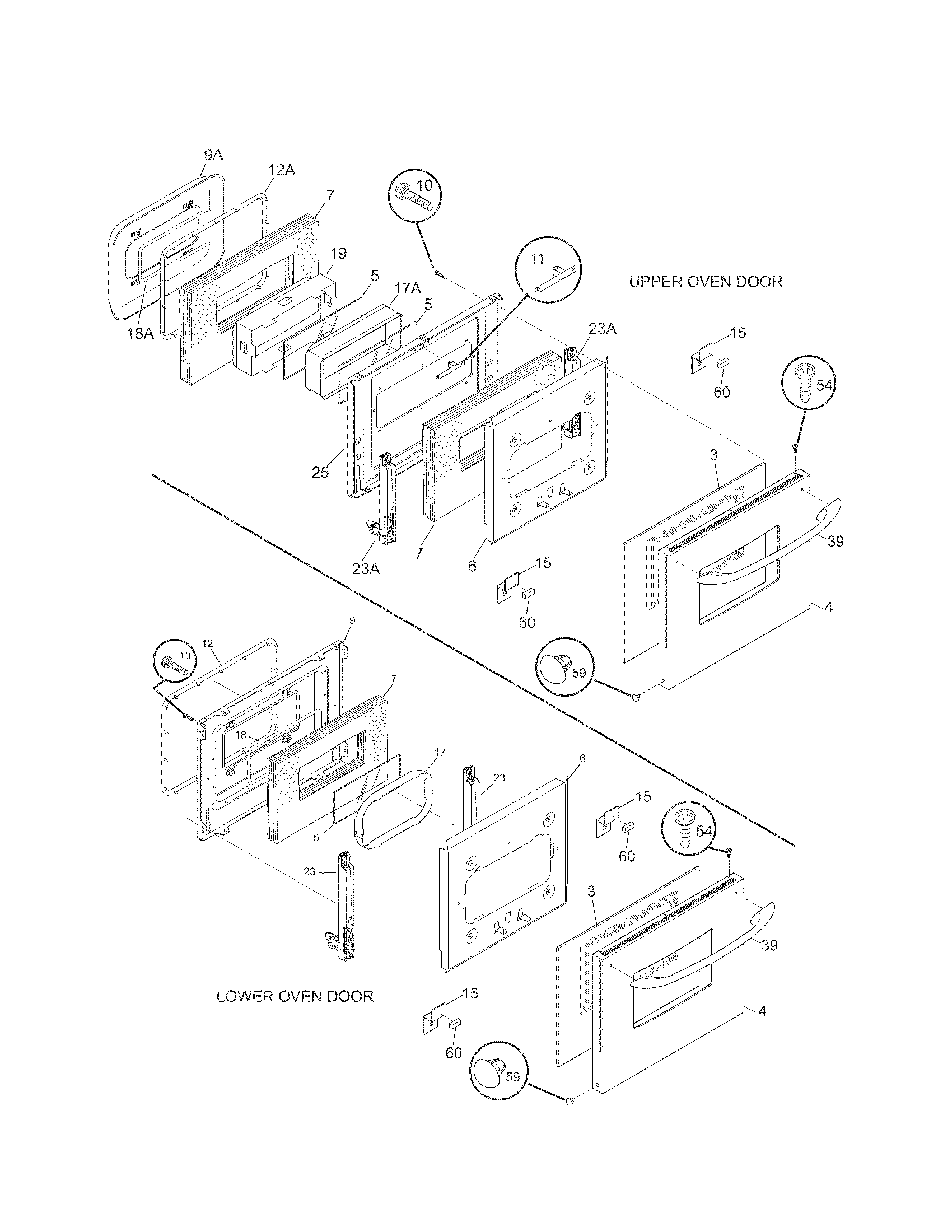 Kenmore 79040613803 doors diagram