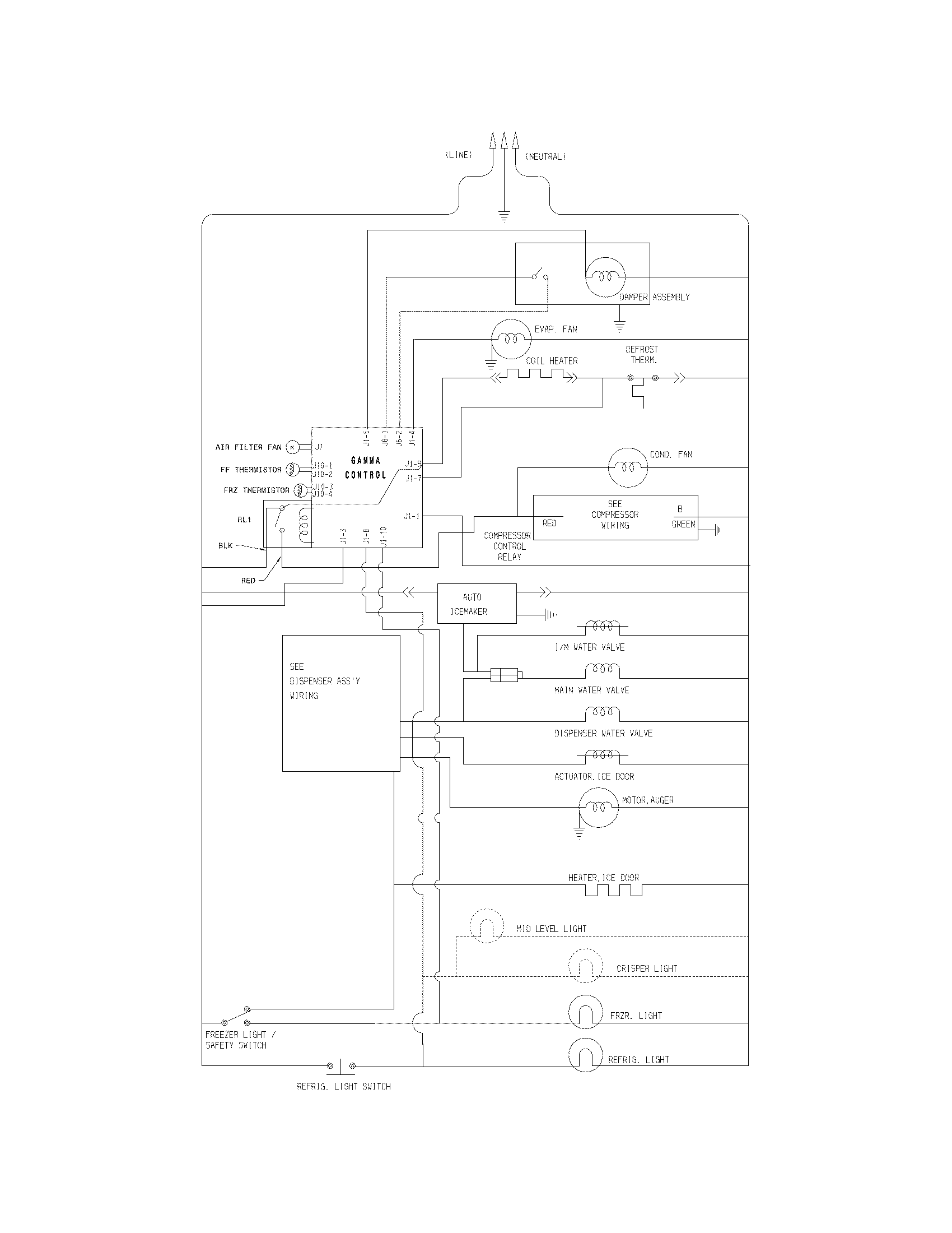 Frigidaire DFHS2313MFA wiring schematic diagram