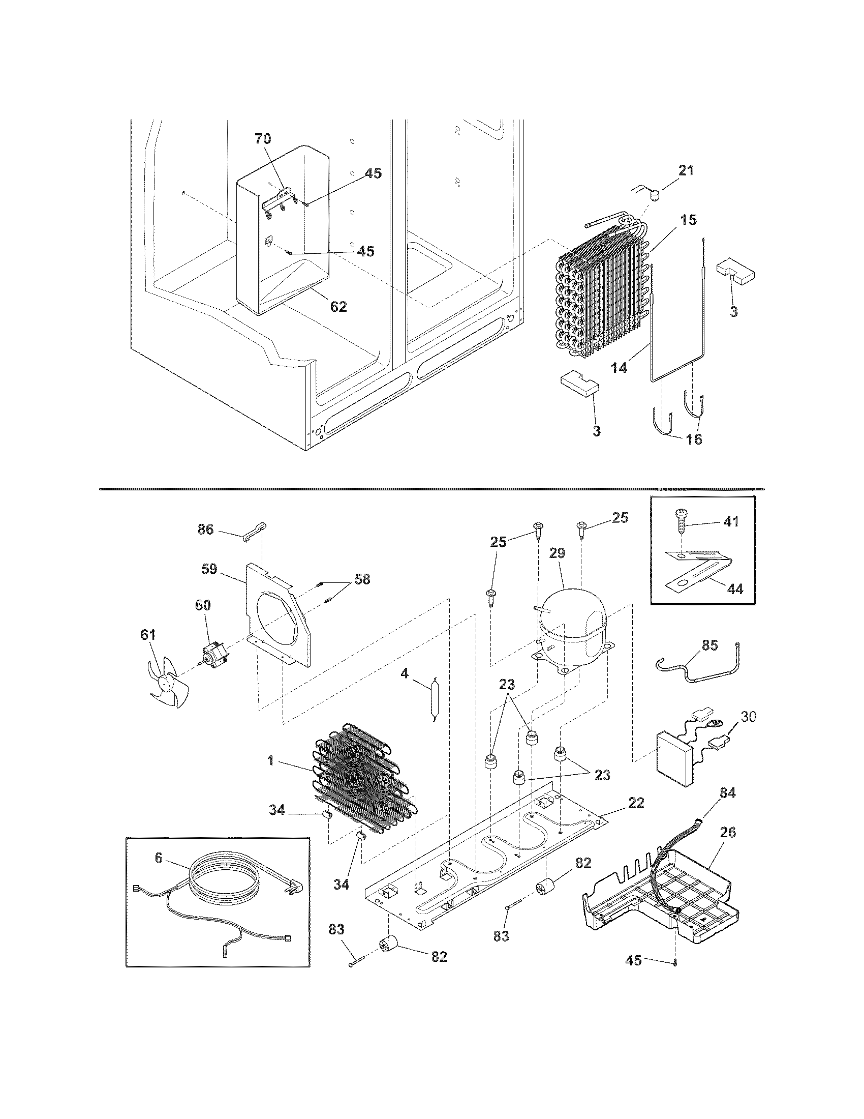 Frigidaire FPHC2399PF3 system diagram