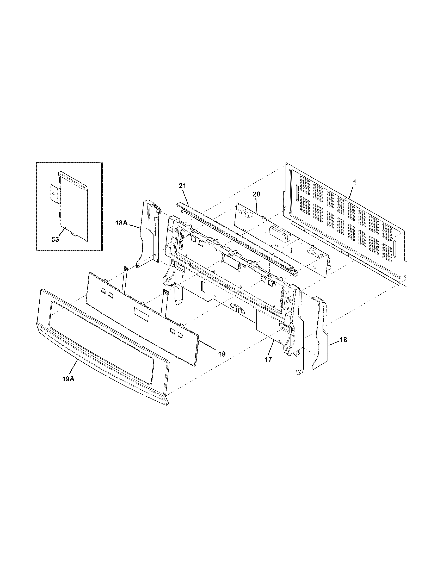 Electrolux CEI30IF4LSB backguard diagram