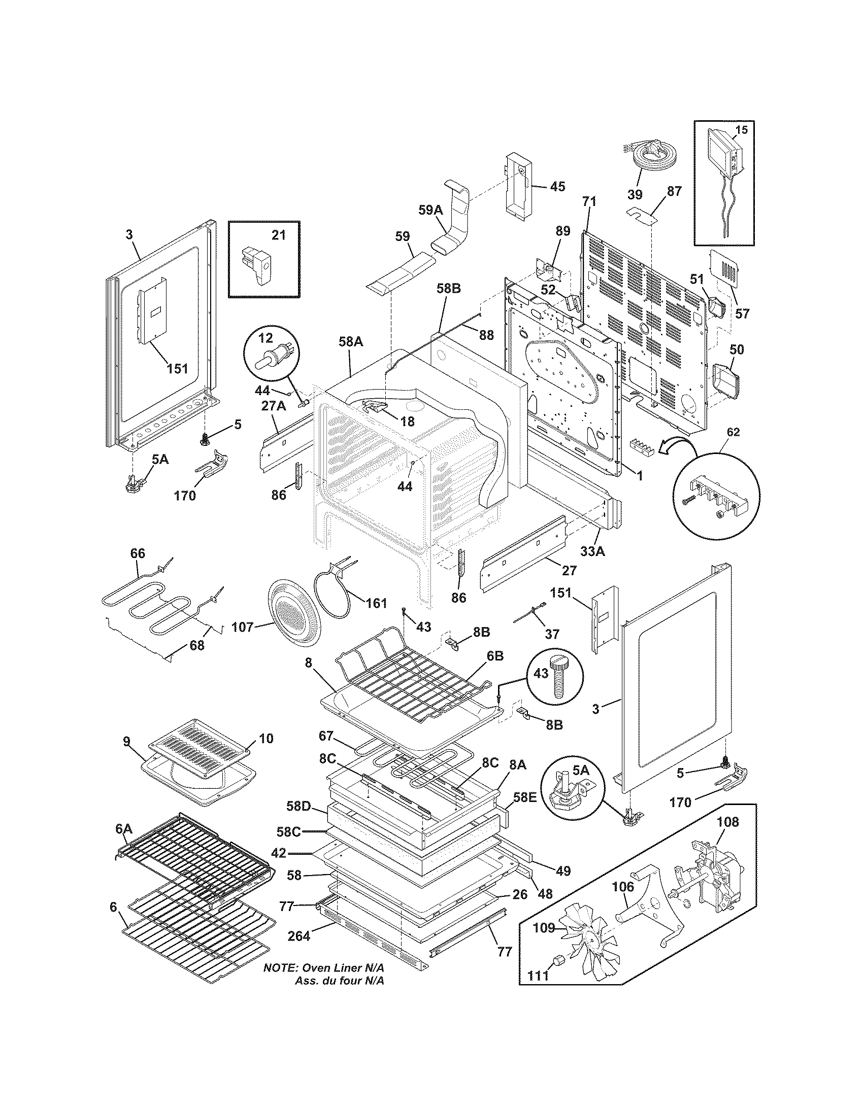 Electrolux CEI30IF4LSB body diagram