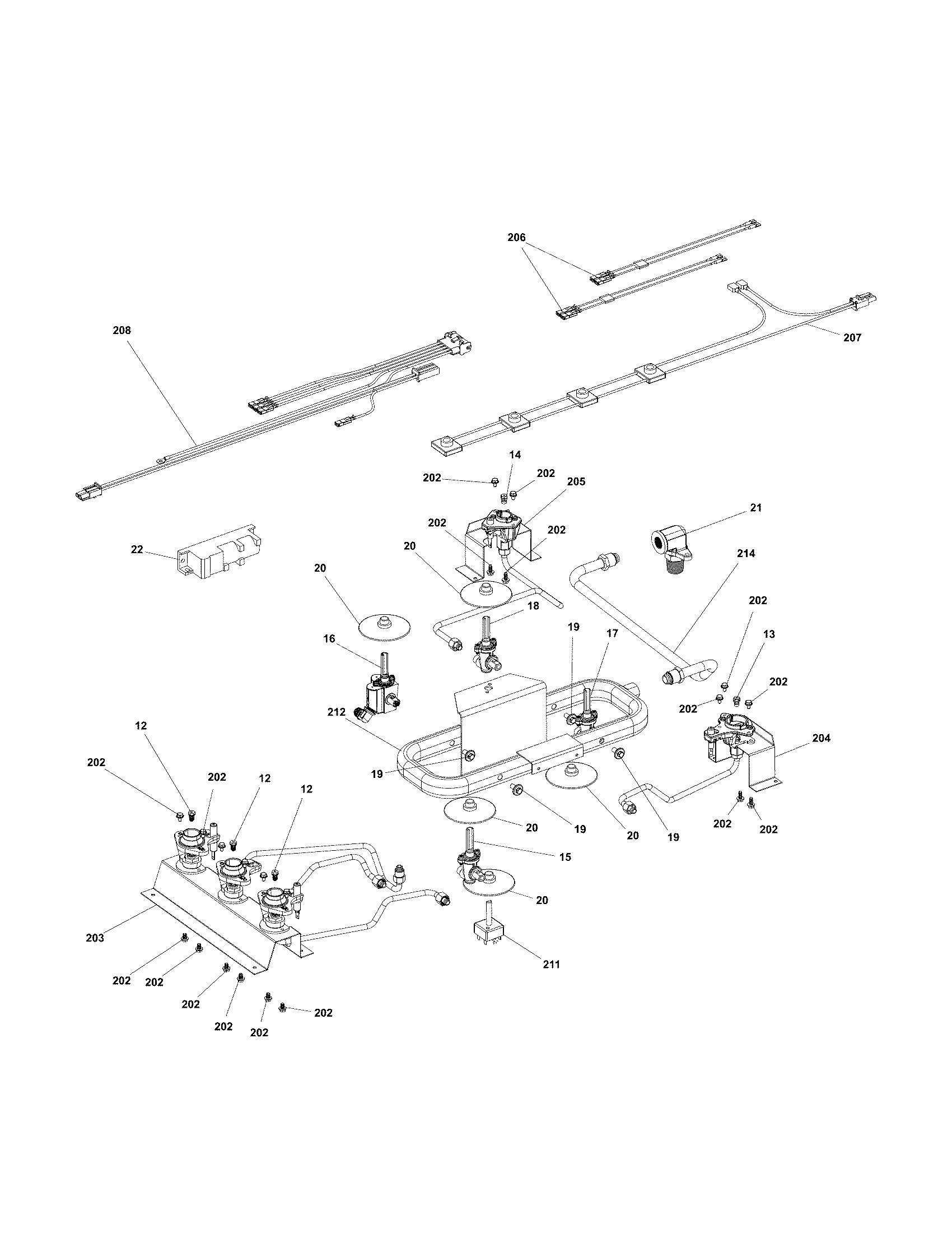 Kenmore Elite 79031123211 burner diagram