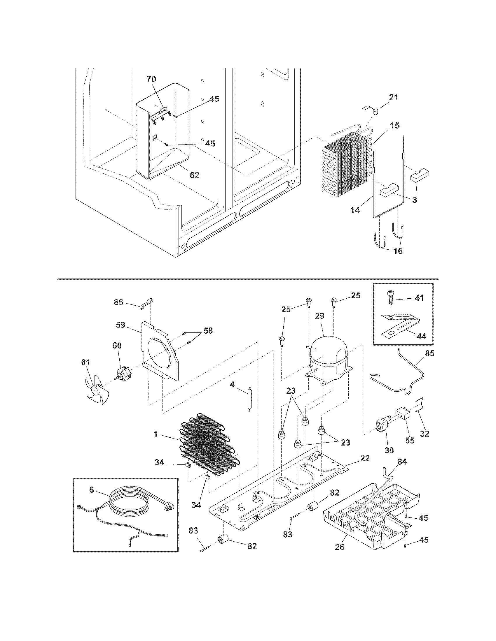 Frigidaire FGHS2655PF2 system diagram