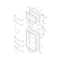 Frigidaire FFTR1814LWJ doors diagram