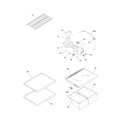 Frigidaire FFTR18D2PB4 shelves diagram