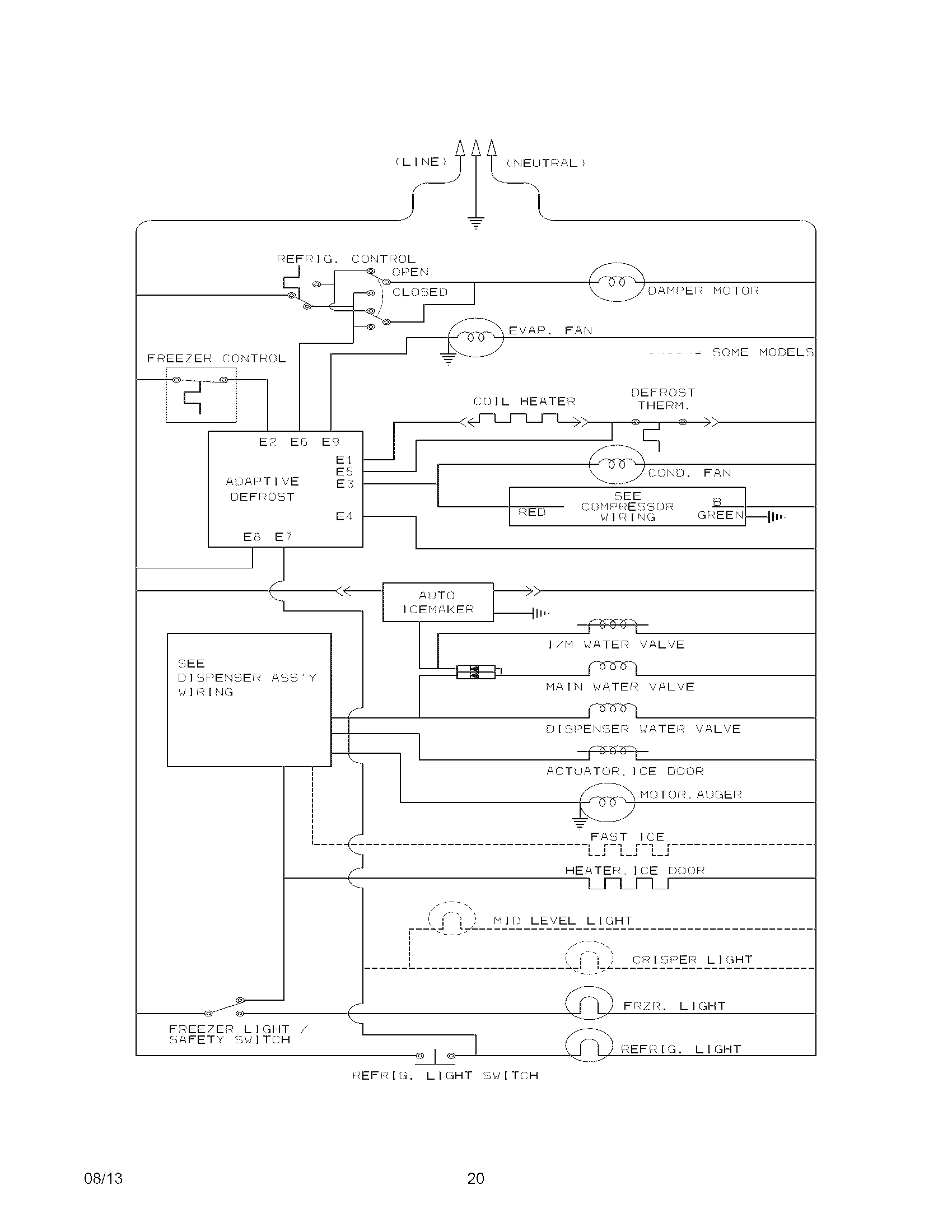 Electrolux E23CS75DSS0 wiring schematic diagram
