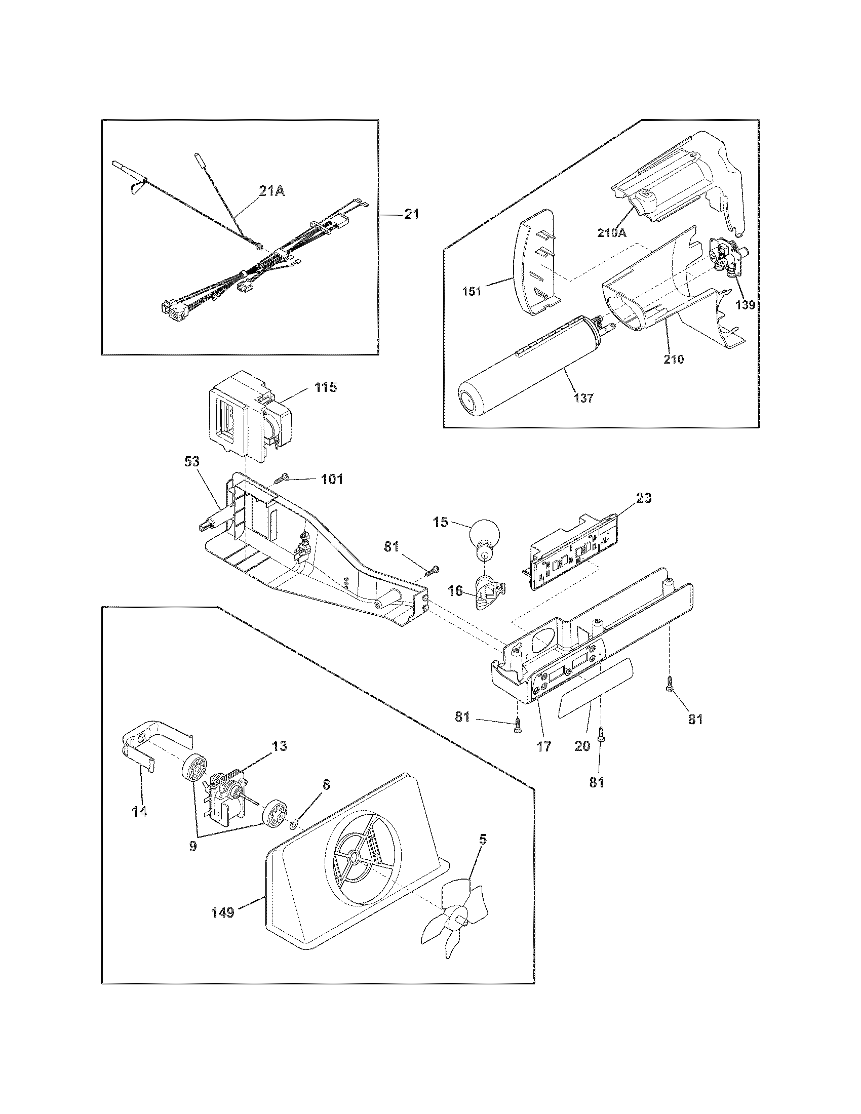 Crosley CRSH232PS3 controls diagram