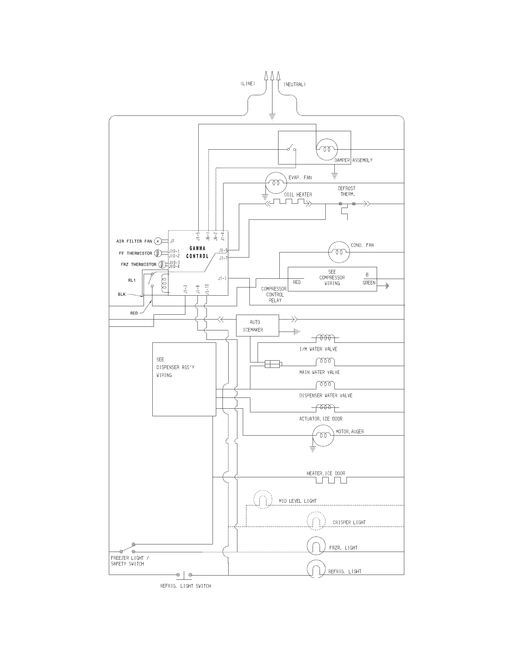 Crosley CRSH268MB8 wiring schematic diagram