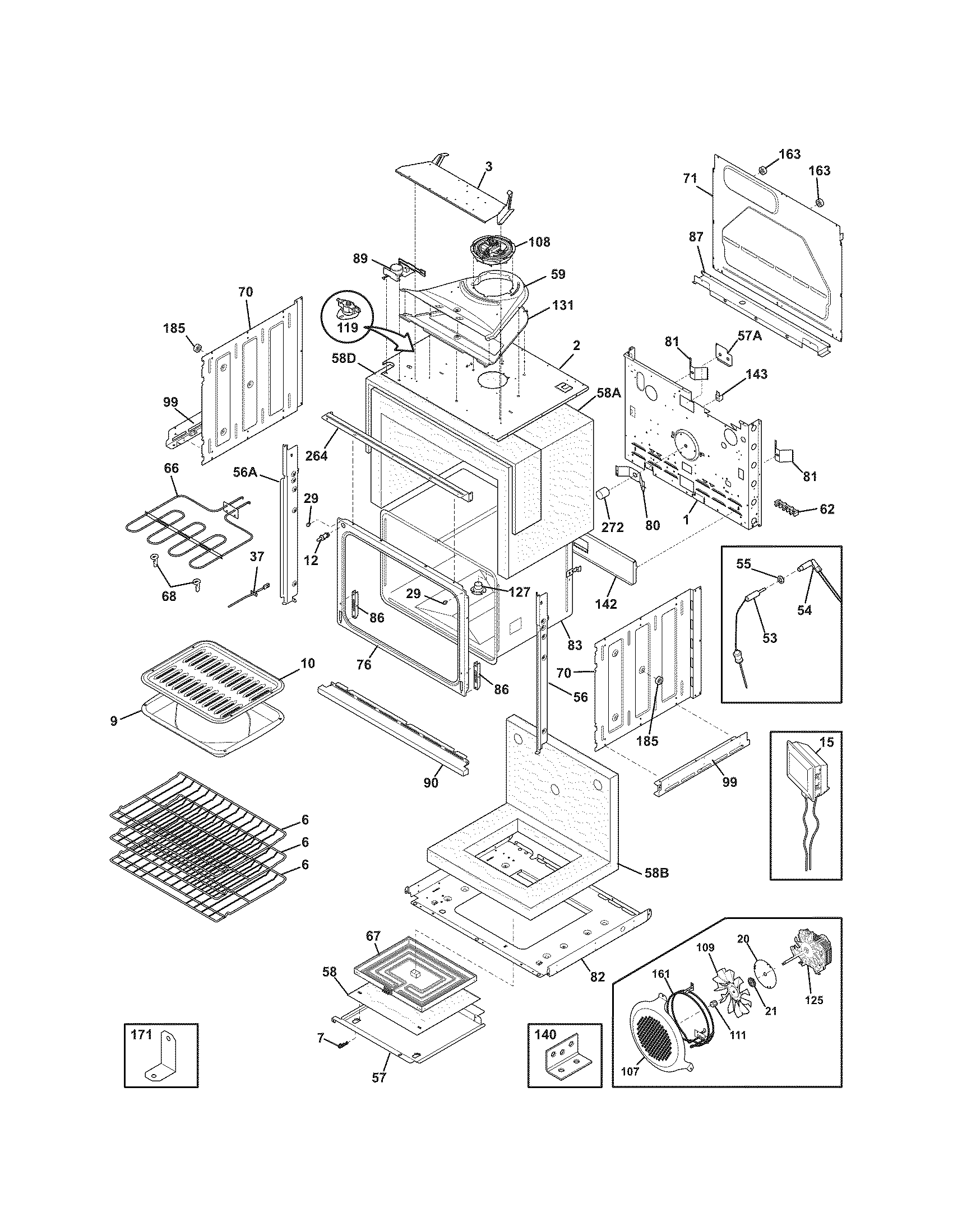 Kenmore Elite 79048082001 body diagram