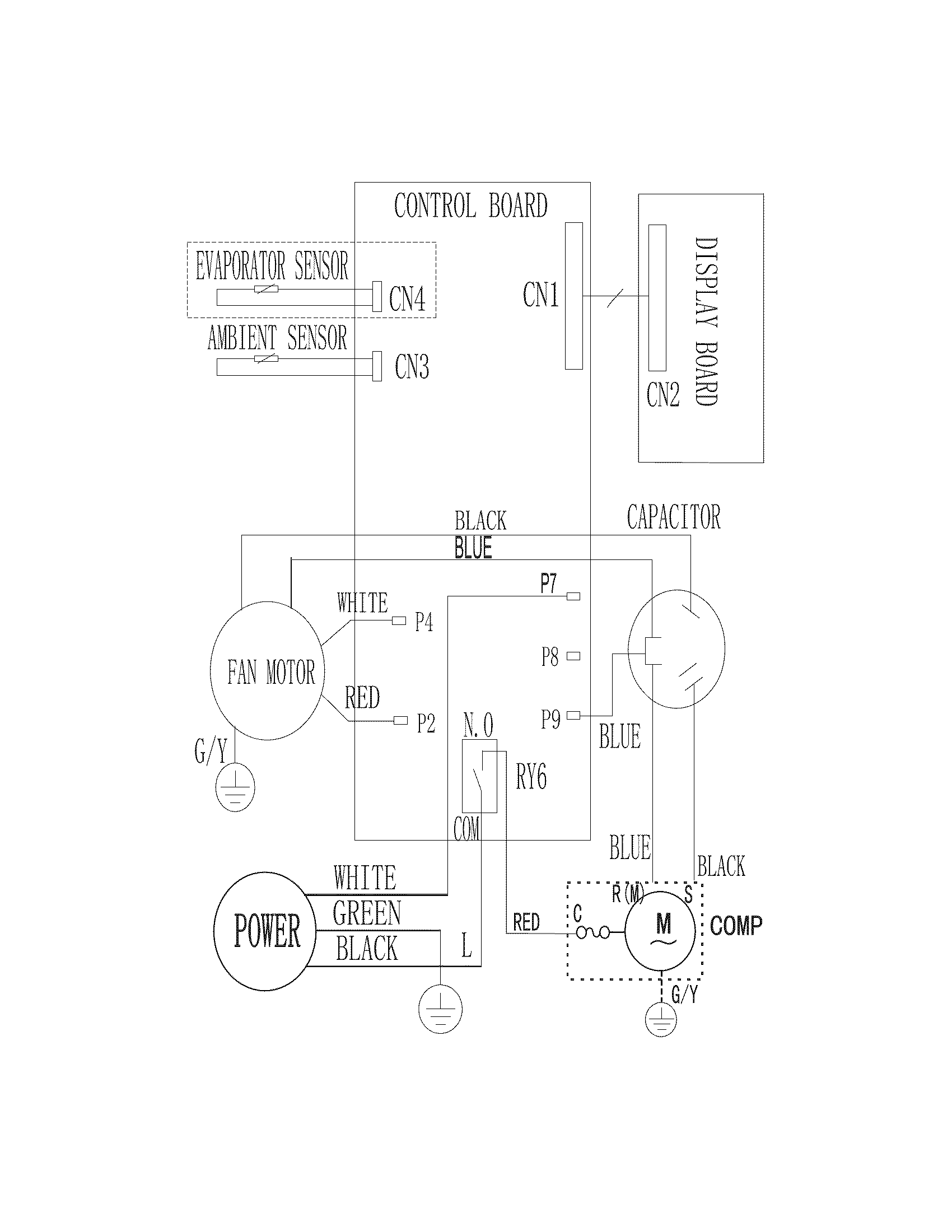 Frigidaire FRA054XT714 wiring diagram diagram