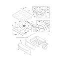 Frigidaire CGIF3061NFC top/drawer diagram