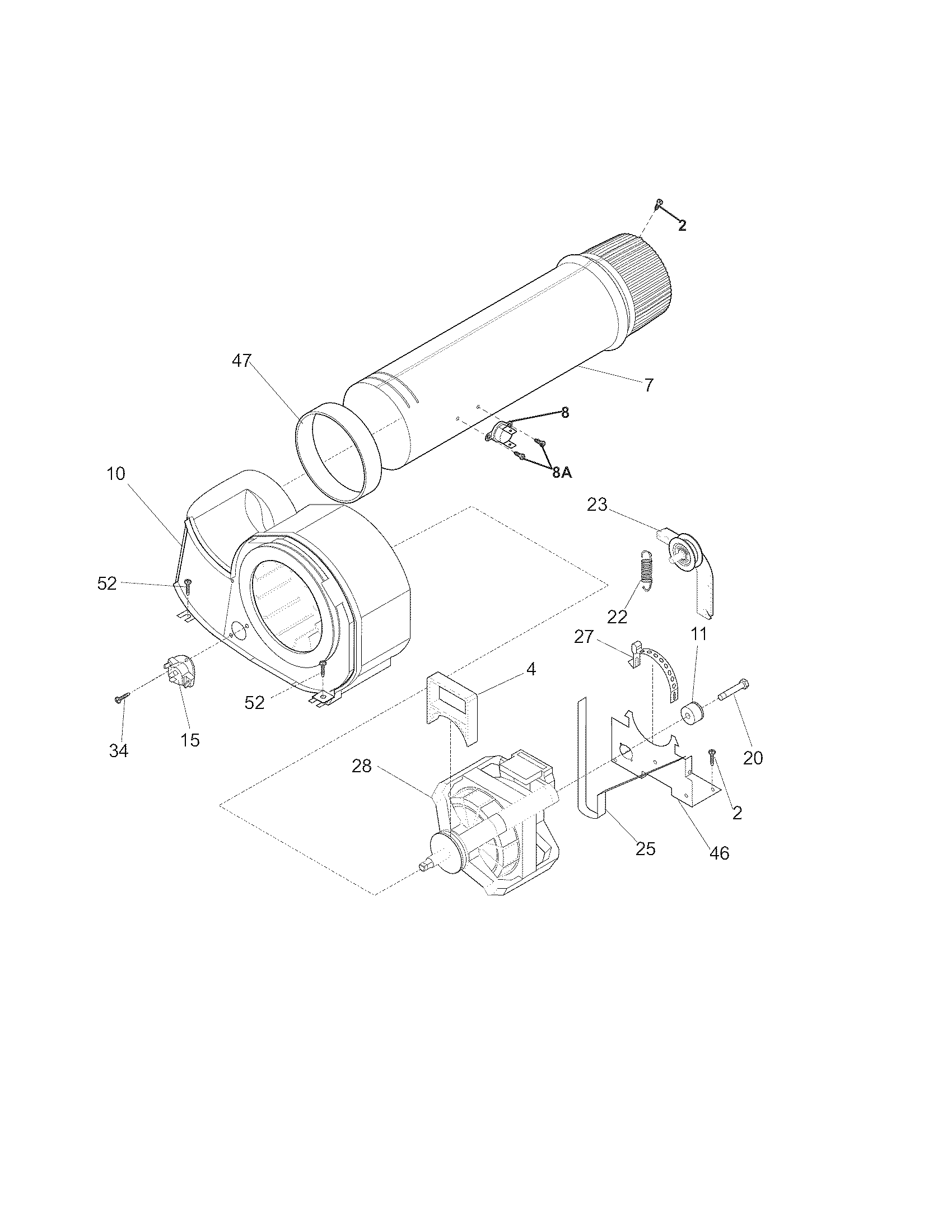 Kenmore 41781122310 motor/fan diagram