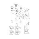 Frigidaire FFGC3015LSC burner diagram