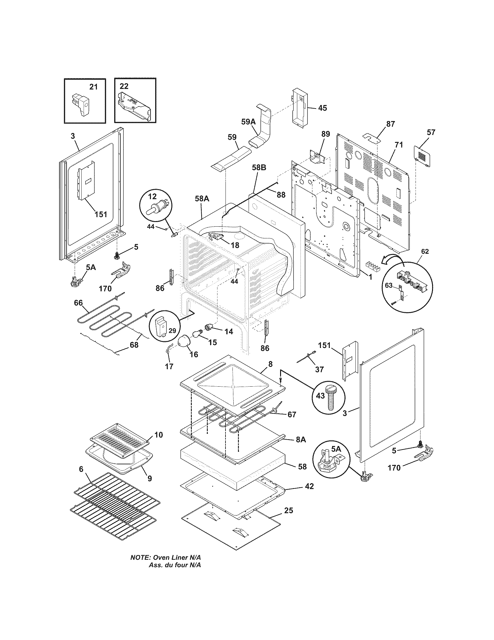 Kenmore 79094183310 body diagram