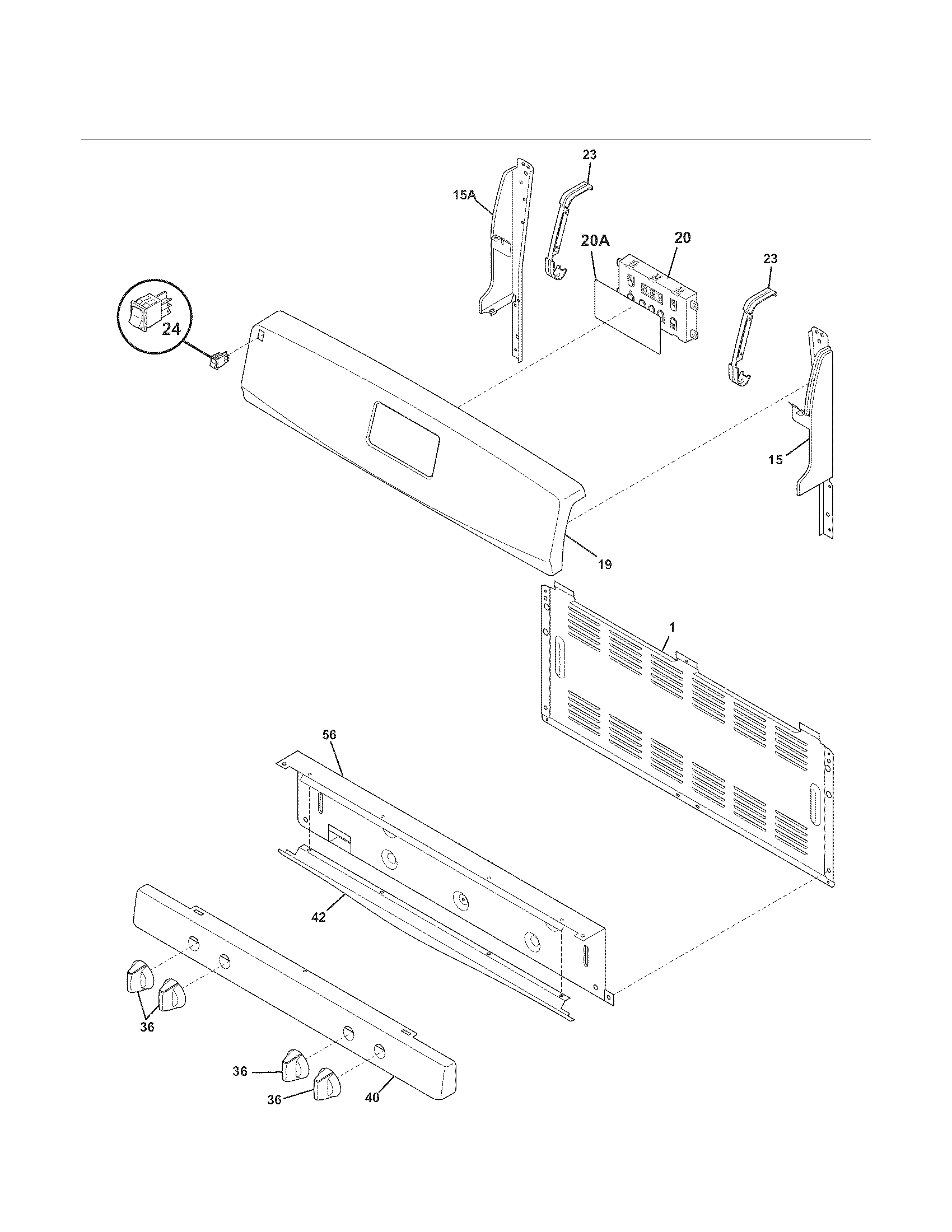 Kenmore 79073234311 backguard diagram