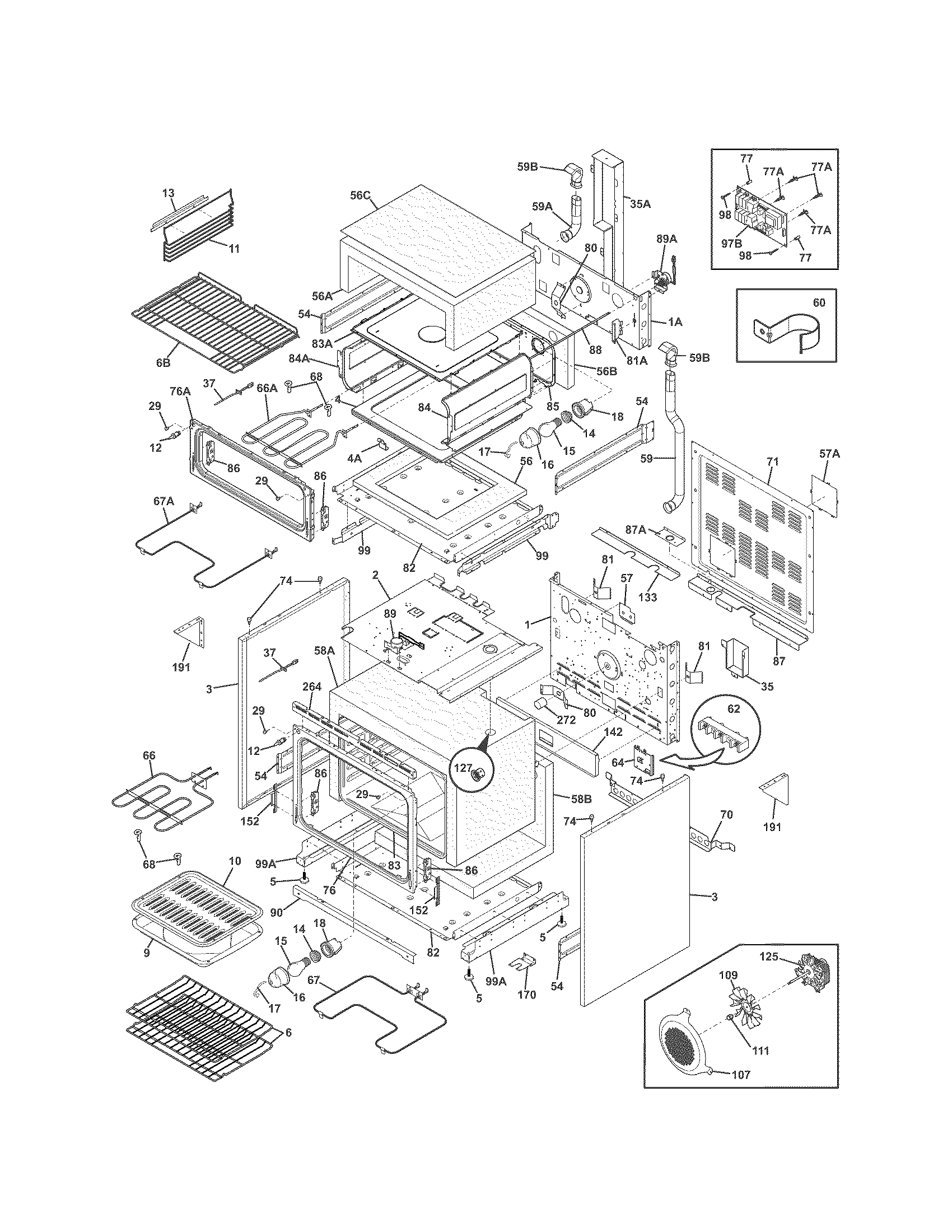 Kenmore 79098059004 body diagram