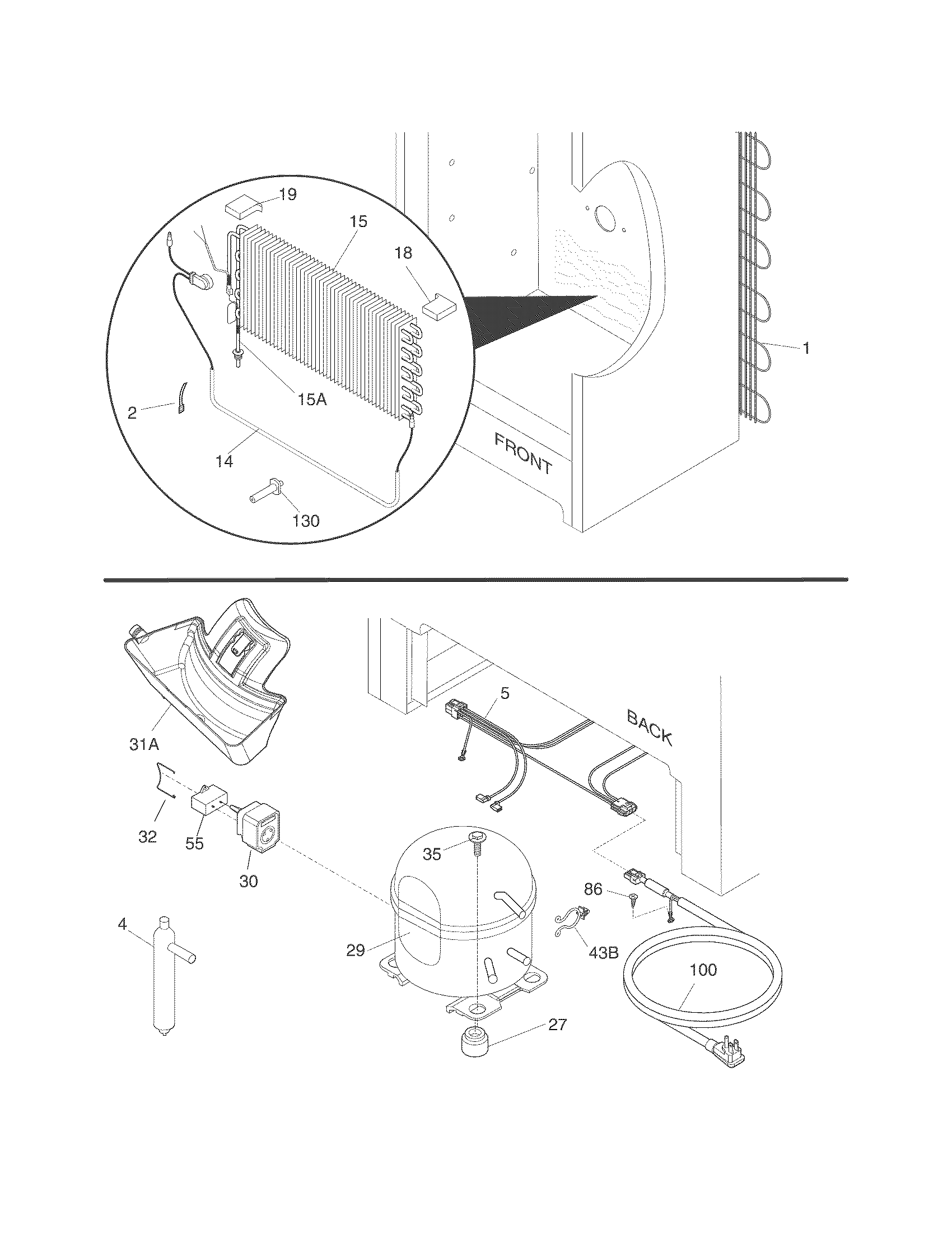 Crosley CFUFHC21PW1 system diagram