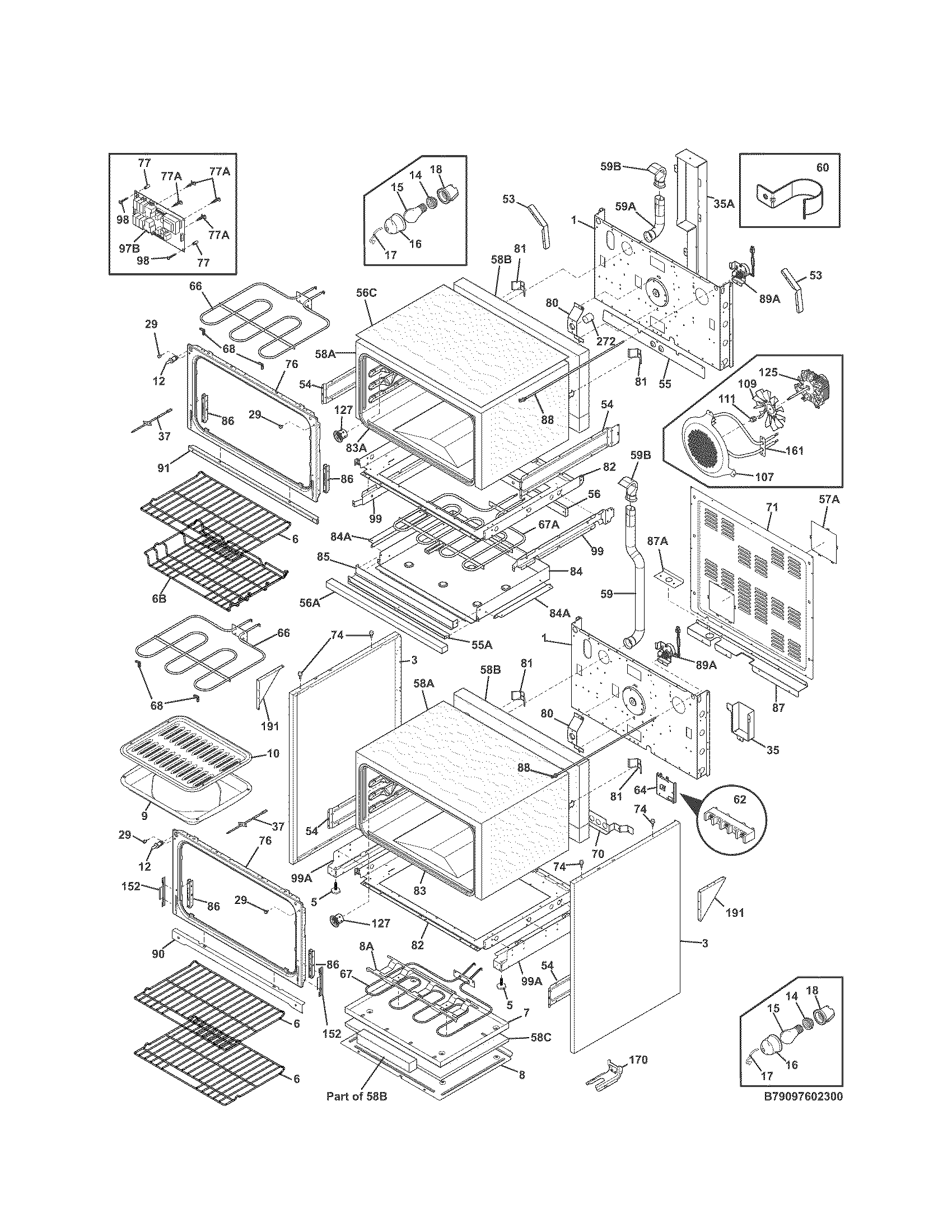 Kenmore 79097602301 body diagram