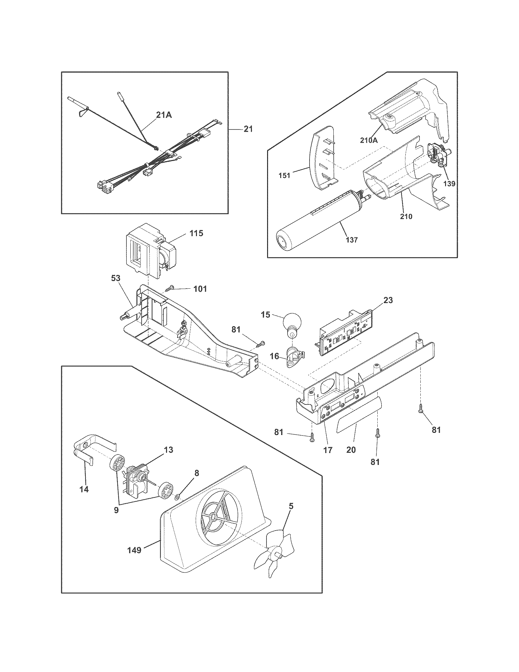 Frigidaire FFHS2611PF6 controls diagram