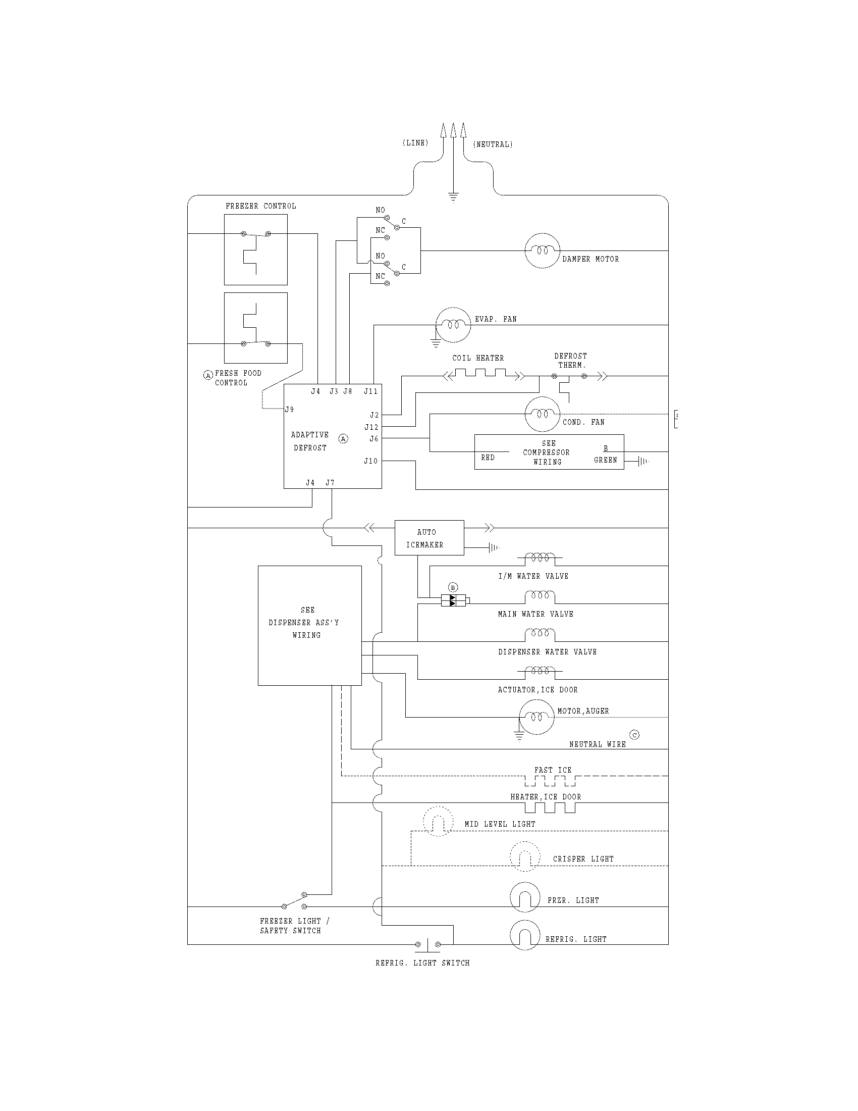 Kenmore 2536888301B wiring diagram diagram