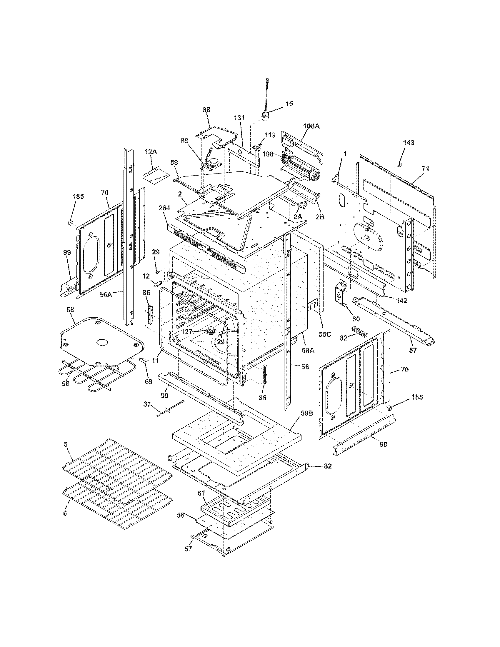 Kenmore 79049413311 lower oven diagram