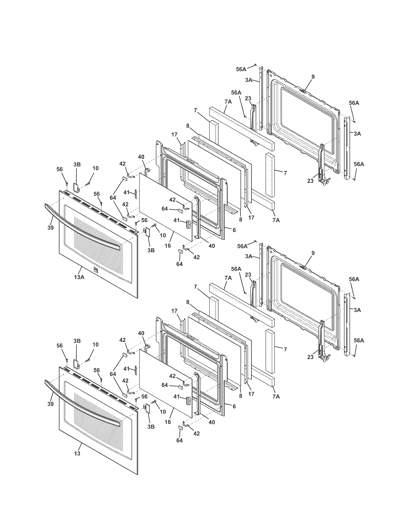 Kenmore 79049433311 doors diagram