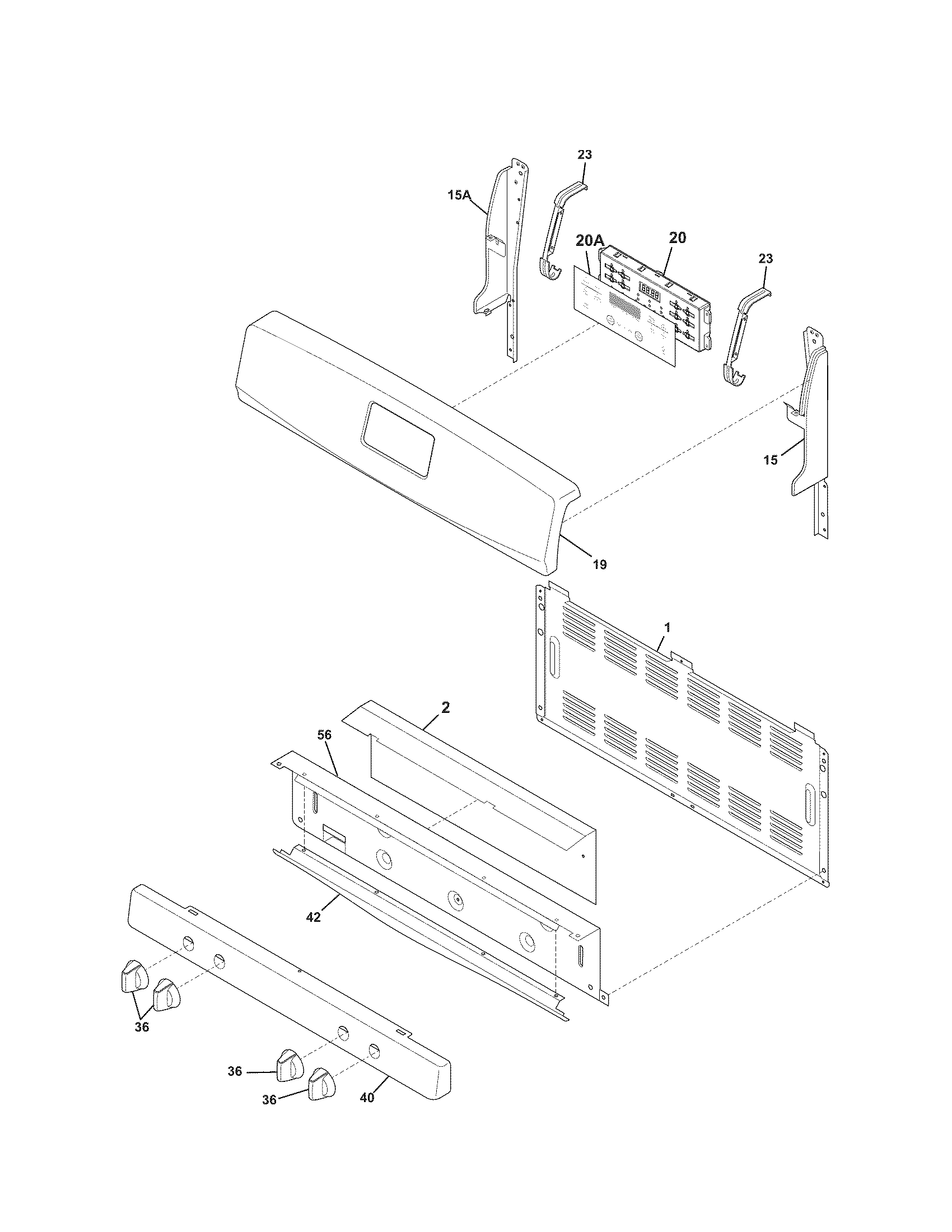 Kenmore 79074003310 backguard diagram