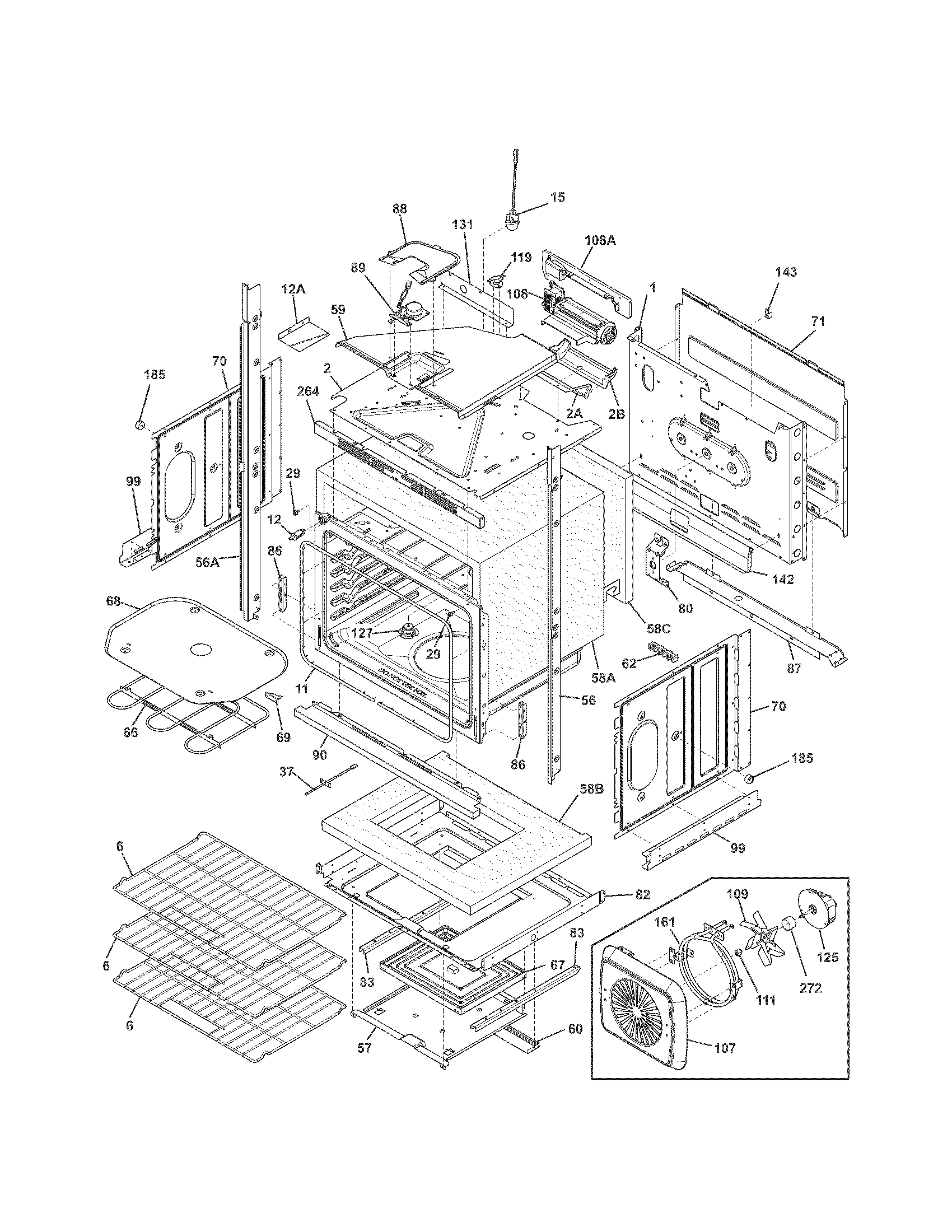 Kenmore 79049533311 lower oven diagram