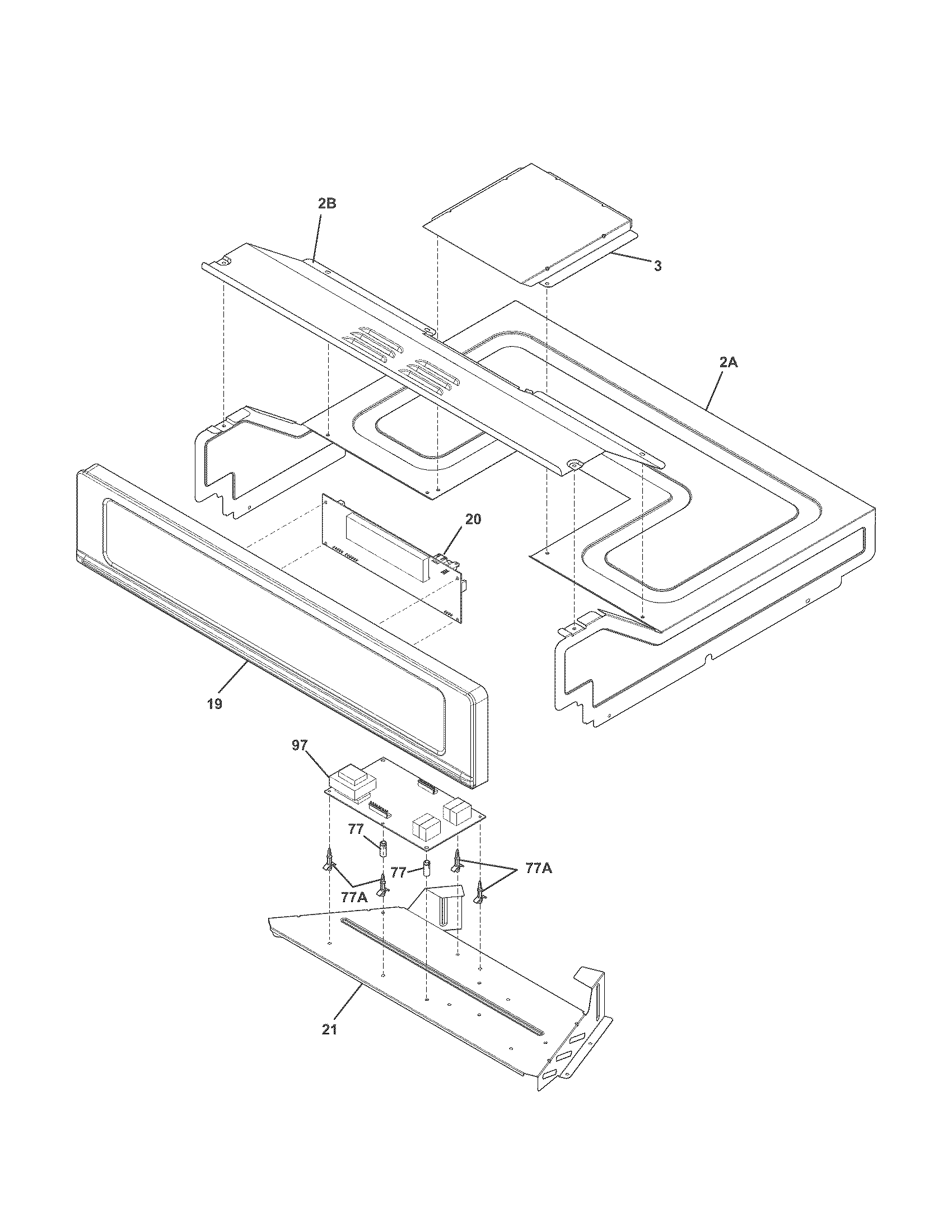 Kenmore 79049442410 control panel diagram