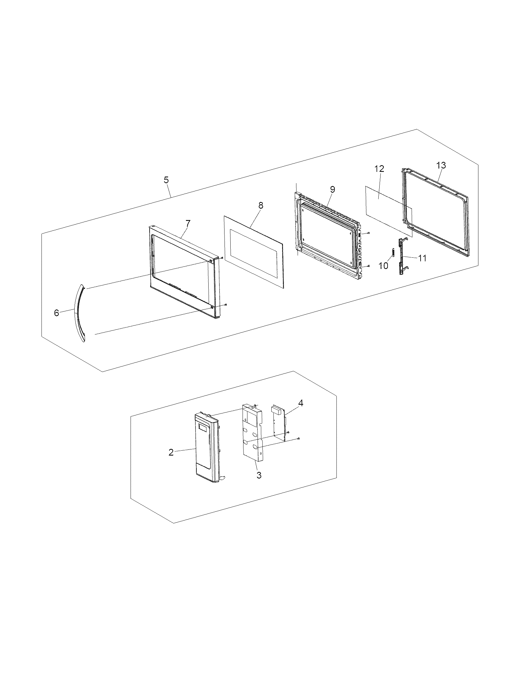 Frigidaire FFMV164LSA control panel,door,miscellaneous diagram