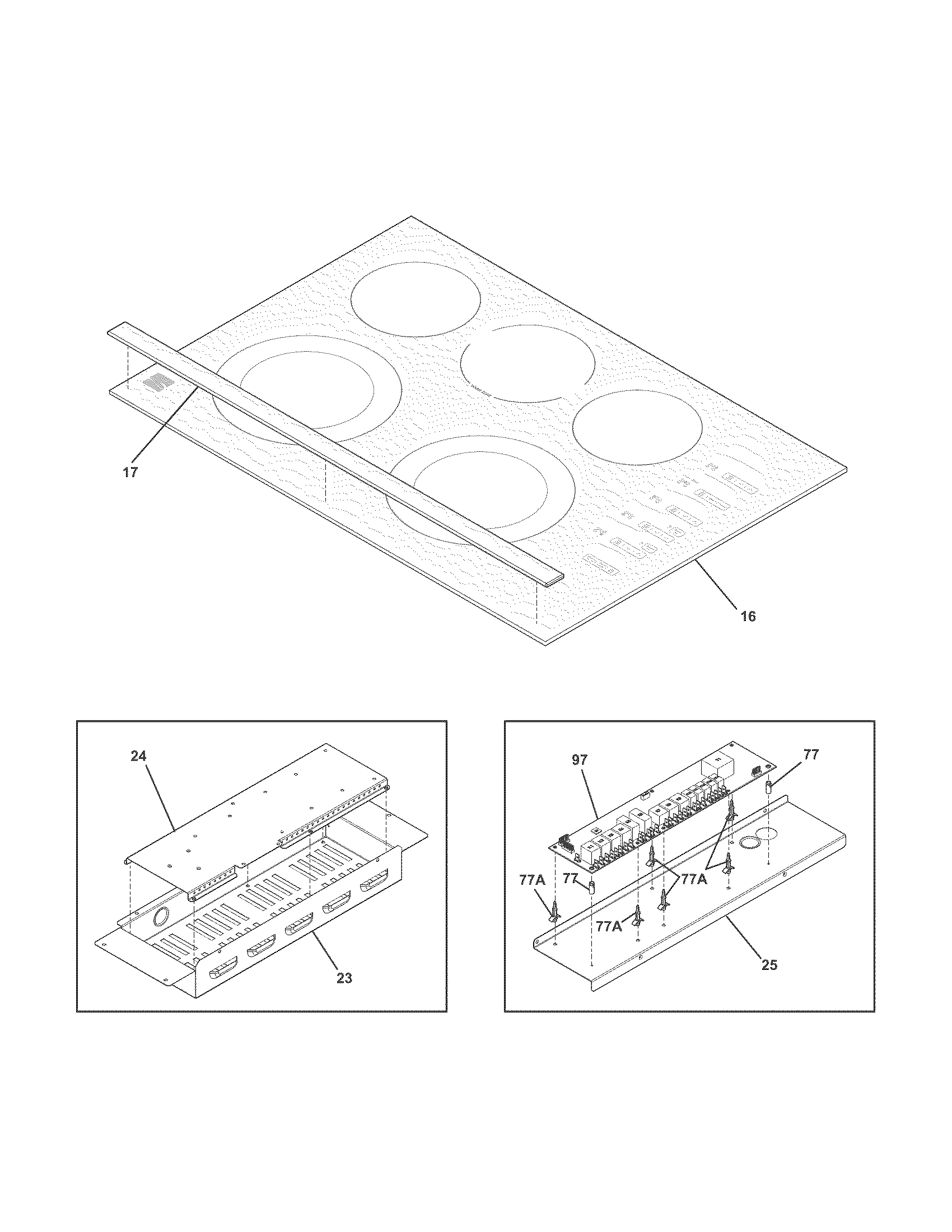 Kenmore 79045403410 control panel diagram